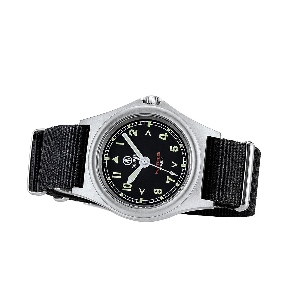38mm Quartz Watch Miyota Movement MWC Matt Steel Swimming Waterproof Super Luminous 8018A