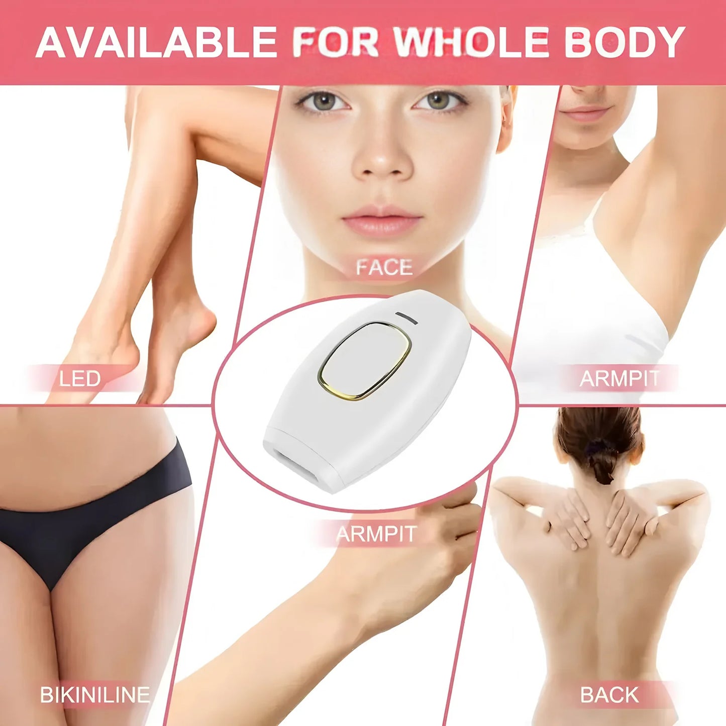 Hair Laser Depilator Electric Painless Depilator Home IPL Pulses Hair Removal Handset Women Men Painless Razor Tool