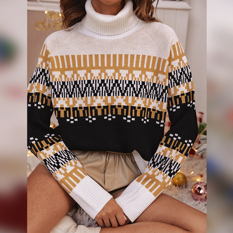 Zipper Plum Color Printed Cotton Jersey Bottoming Shirt