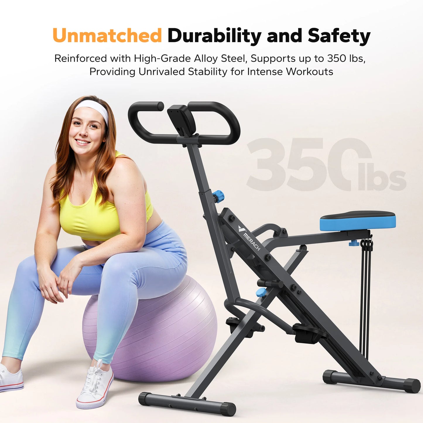 Adjustable Foldable Squat Machine for Home Workout
