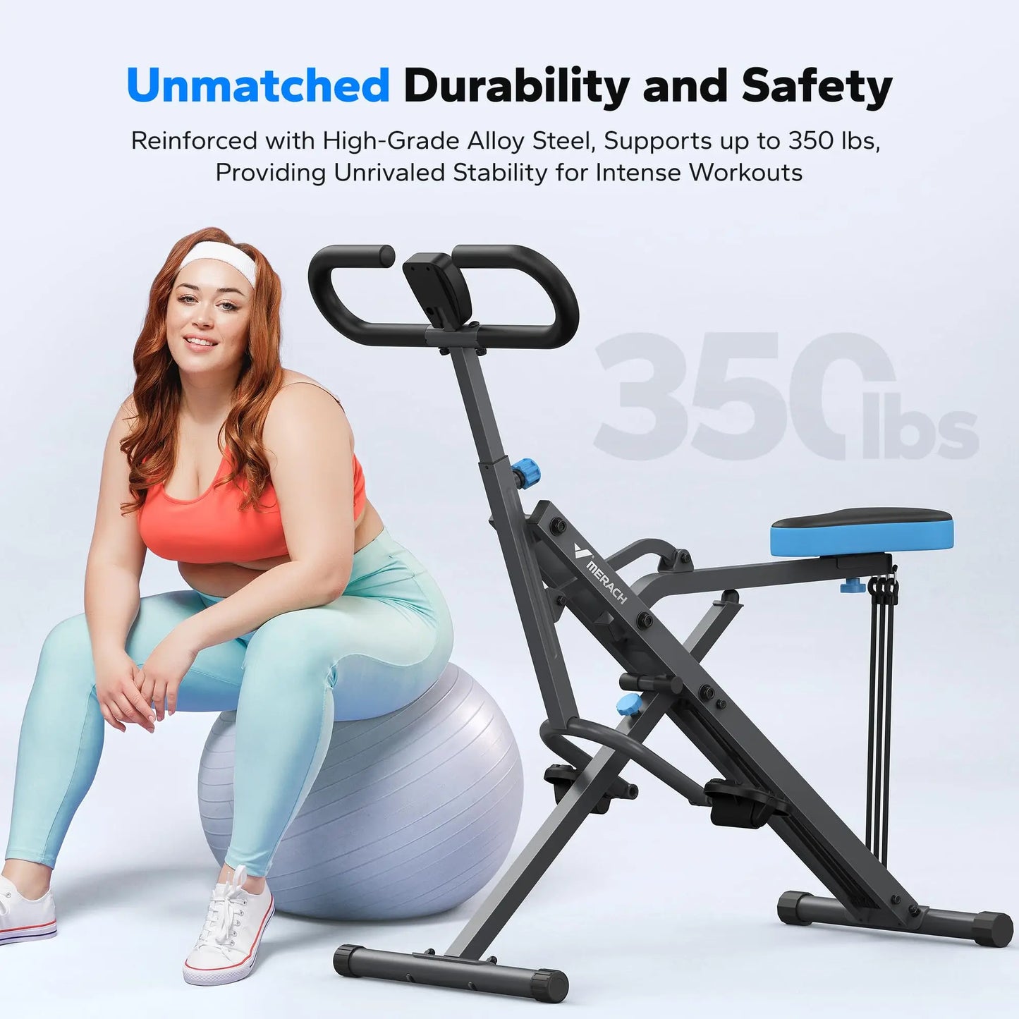 Adjustable Foldable Squat Machine for Home Workout