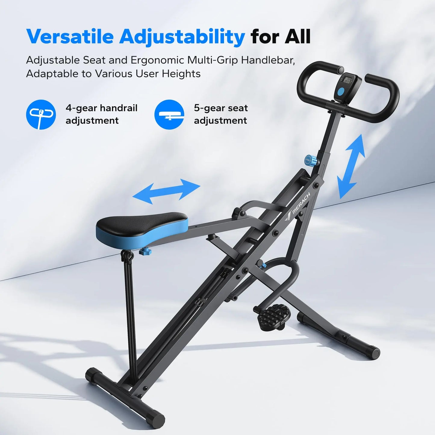Adjustable Foldable Squat Machine for Home Workout
