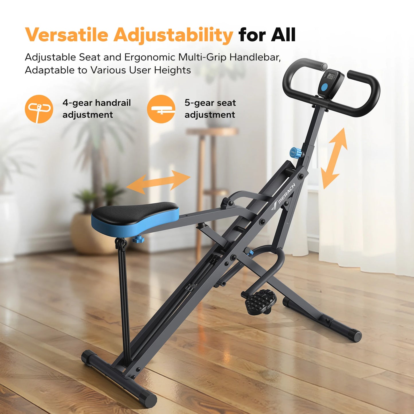 Adjustable Foldable Squat Machine for Home Workout