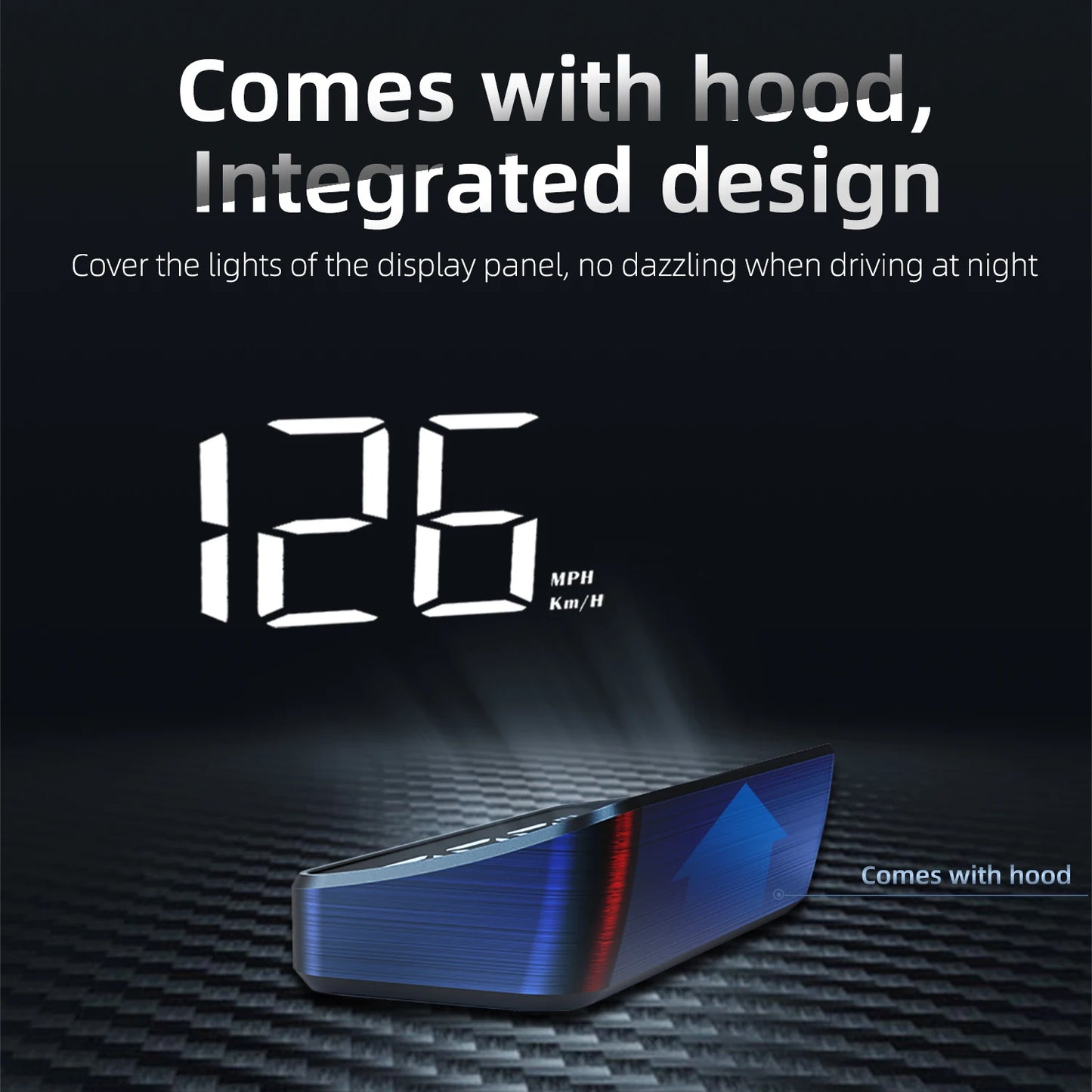 Car HUD Head Up Display Universal Digital GPS MPH Speedometer HD LCD Projection On Glass Windshield Projector for All Cars