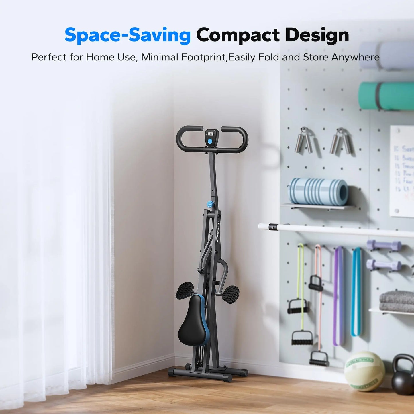 Adjustable Foldable Squat Machine for Home Workout