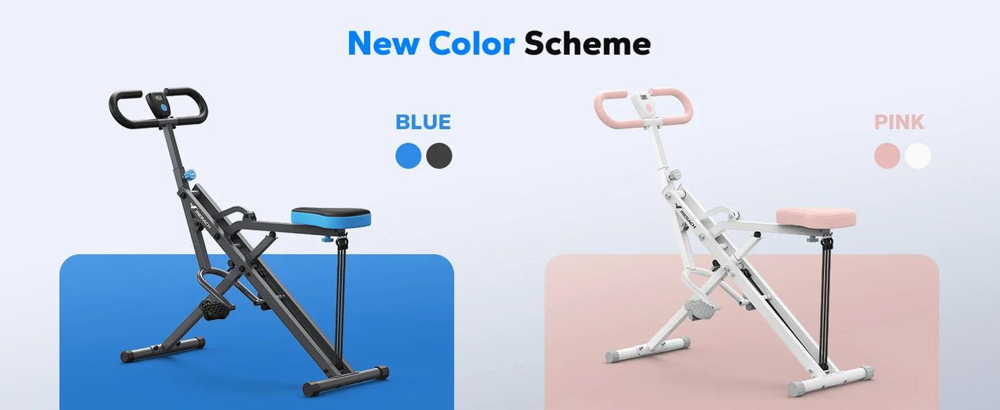 Adjustable Foldable Squat Machine for Home Workout