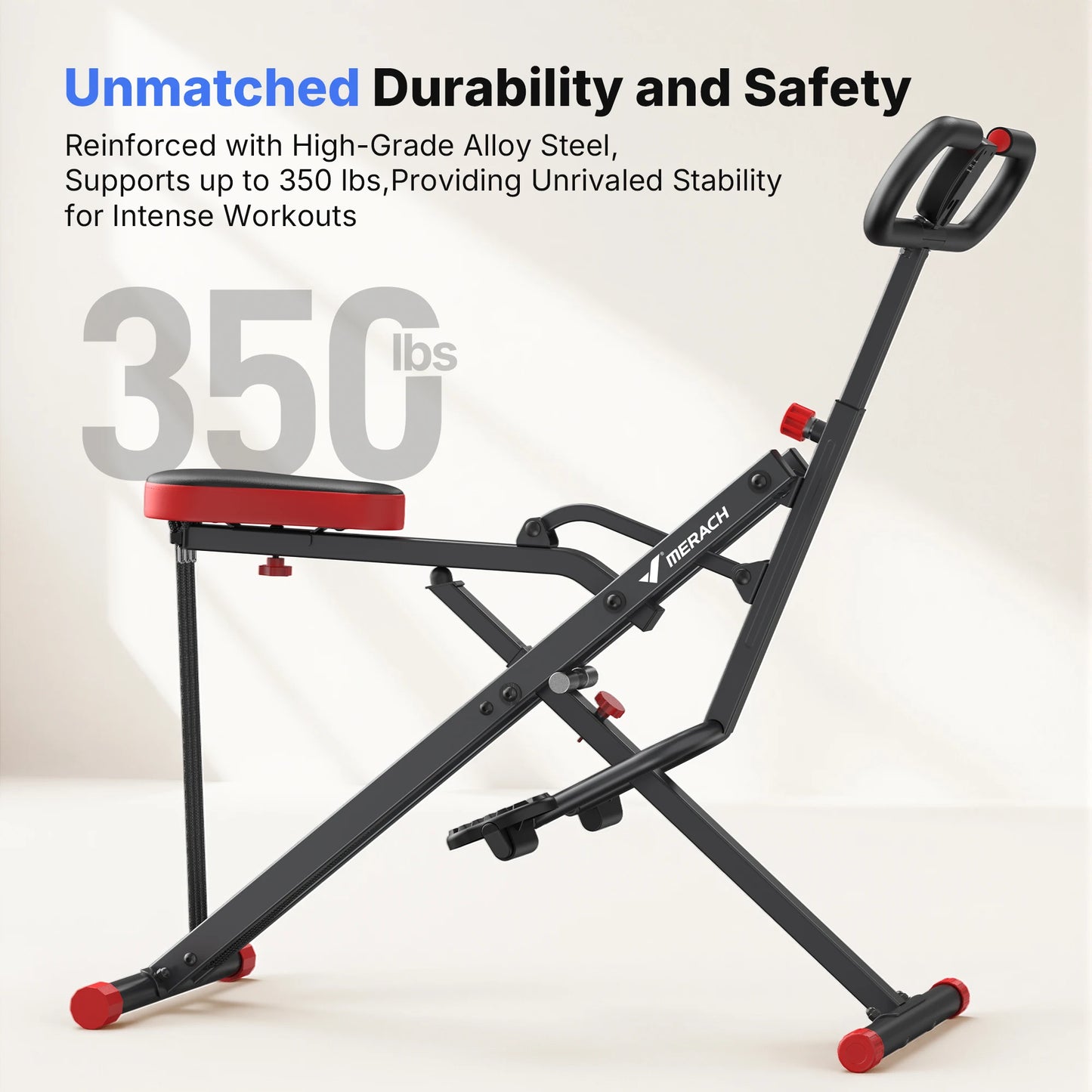Adjustable Foldable Squat Machine for Home Workout