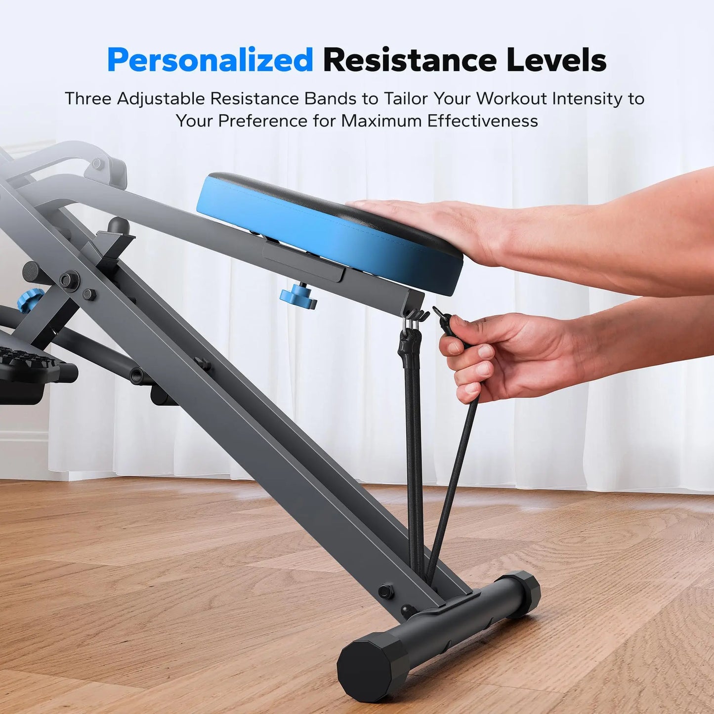 Adjustable Foldable Squat Machine for Home Workout