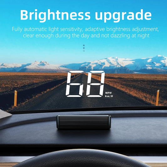 Car HUD Head Up Display Universal Digital GPS MPH Speedometer HD LCD Projection On Glass Windshield Projector for All Cars