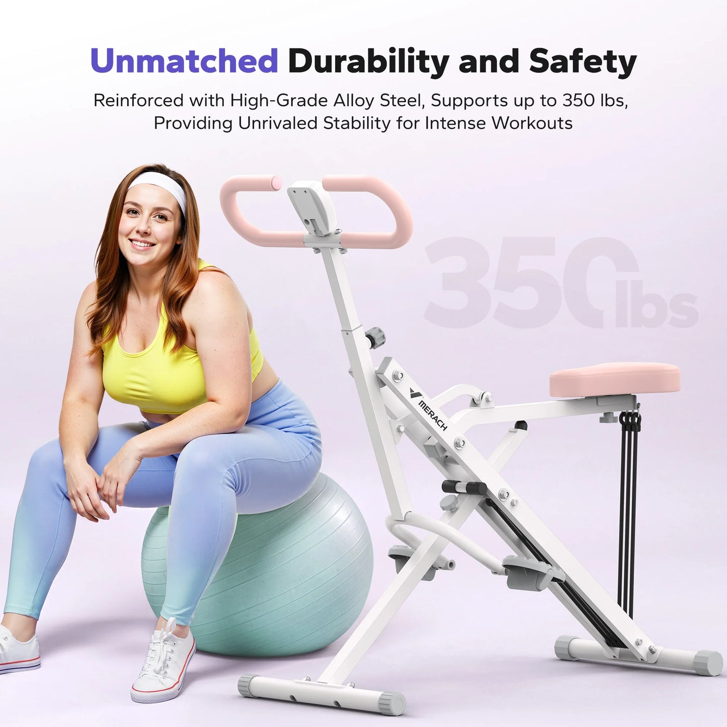 Adjustable Foldable Squat Machine for Home Workout