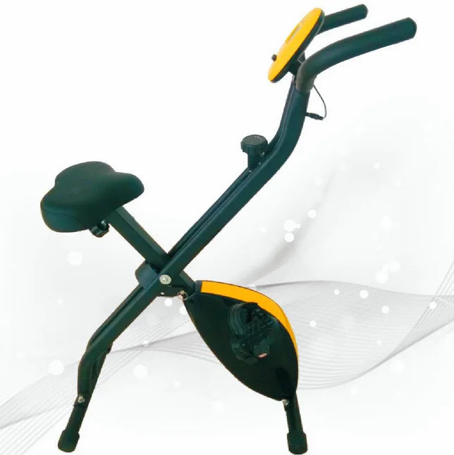 Folding Exercise Bike Compact Foldable Stationary Bike Magnetic Resistance Control