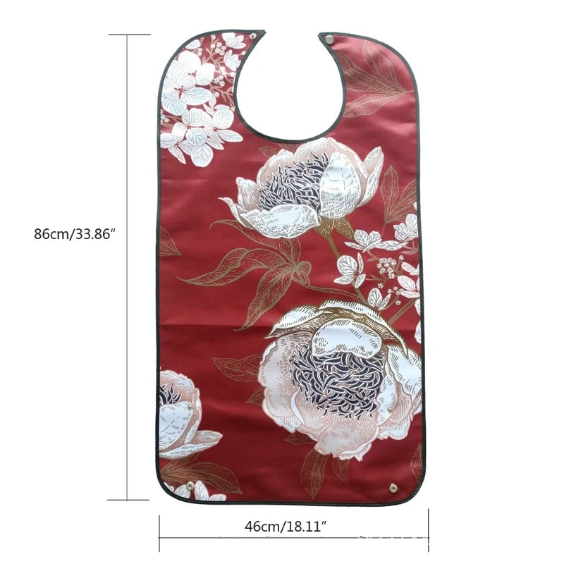 1 Pc Large Waterproof Aprons Adult Mealtime Bibs Aid Apron Washable Reusable Disability Clothes Bib Cook Protector Tool