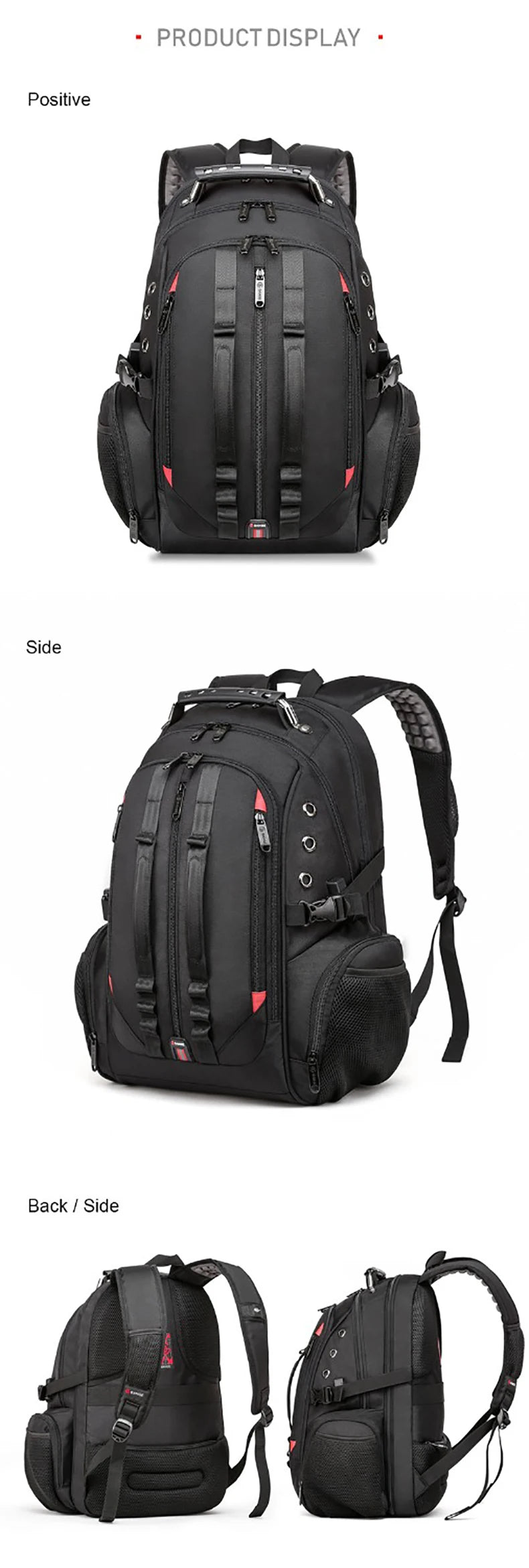 KAKA 15.6 inch Laptop Backpack Large Capacity Men Travel Bag Men Backpack bag  Men travel Shoulder Bag Waterproof  Rucksack Bags