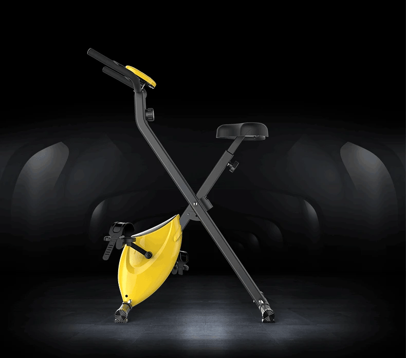 Folding Exercise Bike Compact Foldable Stationary Bike Magnetic Resistance Control
