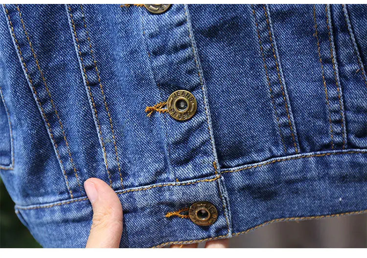 Children's Denim Jackets Trench Coat Embroidery Jackets Boy Baby Denim Coat Casual Outerwear Spring Autumn clothing