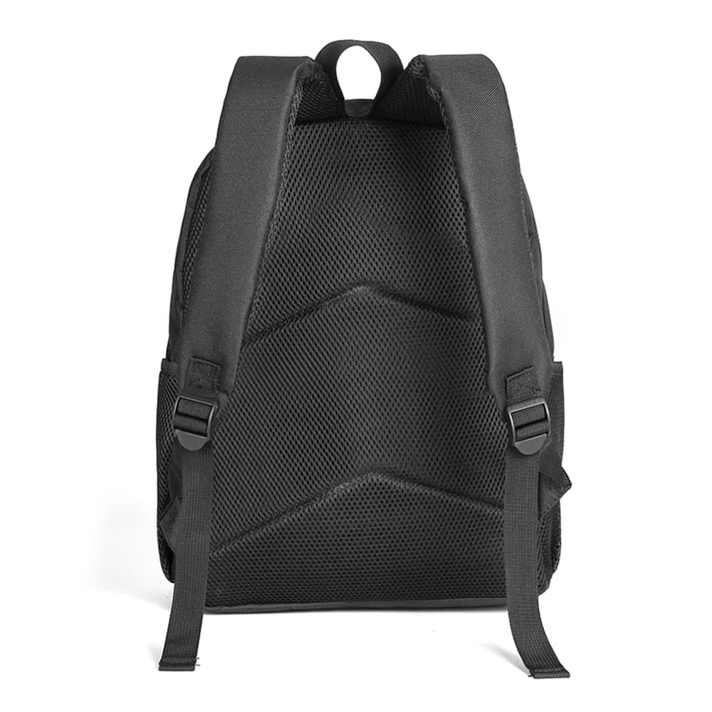 Polyester Waterproof Headset Pattern Square Front Pocket Backpack Zipper Large Capacity Boys Girls Best Gift 3D Cartoon School