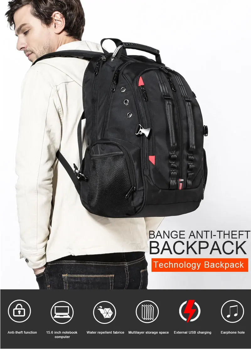 KAKA 15.6 inch Laptop Backpack Large Capacity Men Travel Bag Men Backpack bag  Men travel Shoulder Bag Waterproof  Rucksack Bags