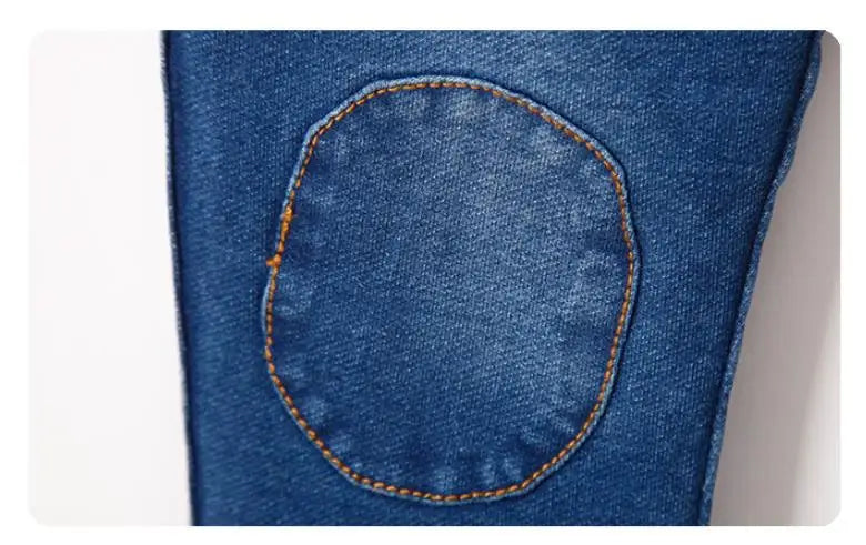 2024 New High quality thick winter warm cashmere kids baby pants Boys Girls children' cotton trousers children jeans1-6Y