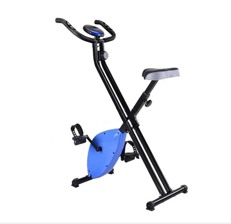 Folding Exercise Bike Compact Foldable Stationary Bike Magnetic Resistance Control