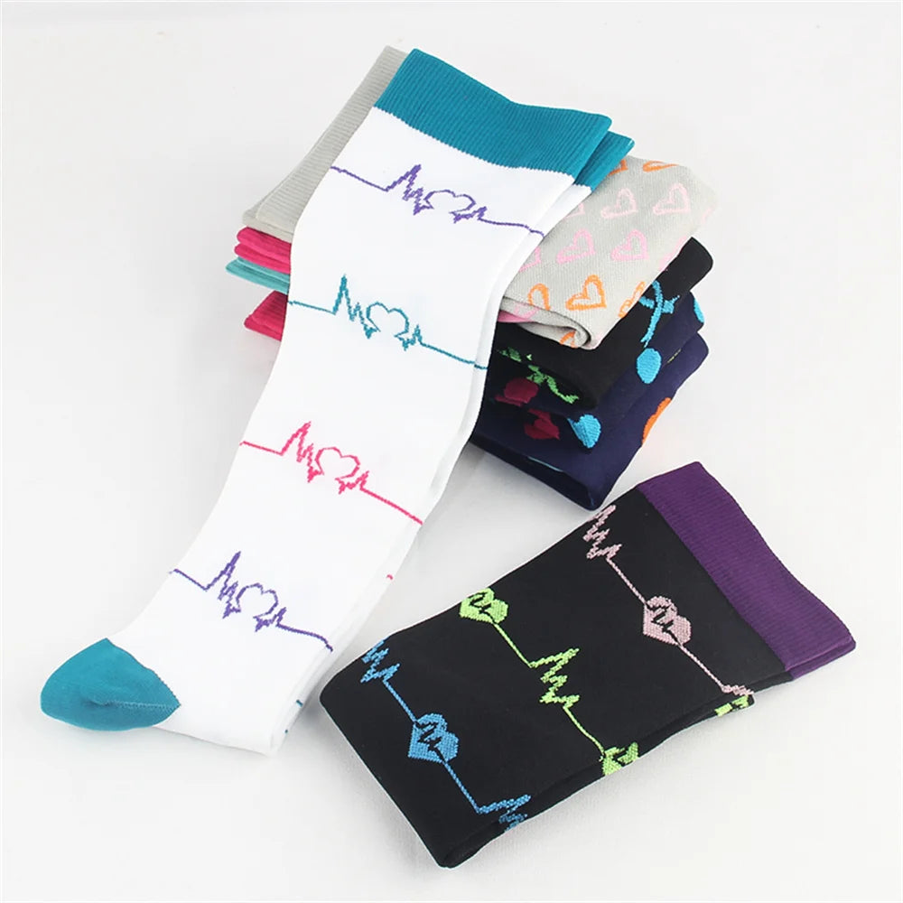 Running Compression Socks Summer 20-30 Mmgh Pregnant Edema Varicose Veins Varicose Veins Edema Diabetes Marathon Nurse Stocking