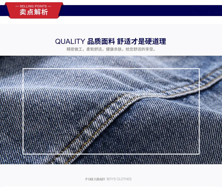 Fashion Casual Kids Boys Denim Vest Waistcoats Baby Girls Classic Denim Coats Spring Autumn Short Jackets Clothin Fit 2-7 Yearsg