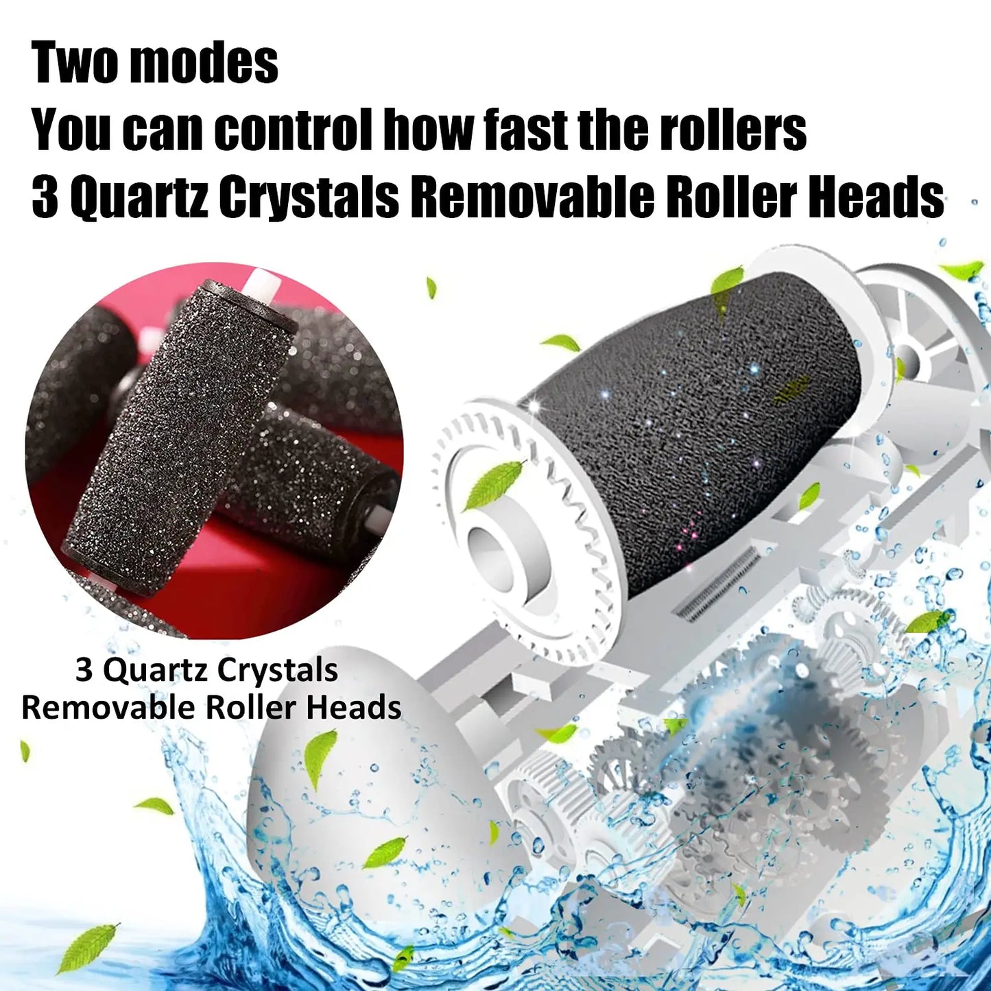 New 6PCS Foot Care Tool Heads Pedicure Hard Dead Skin Callus Remover Refills Replacement Rollers Foot Files Accessories