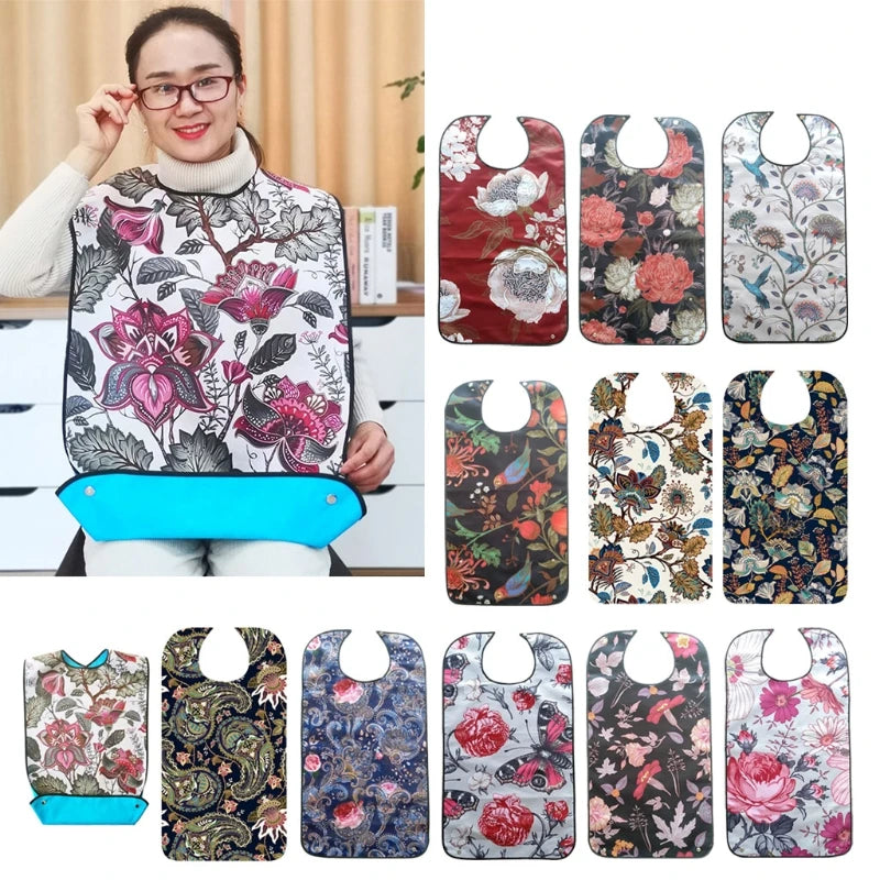 1 Pc Large Waterproof Aprons Adult Mealtime Bibs Aid Apron Washable Reusable Disability Clothes Bib Cook Protector Tool