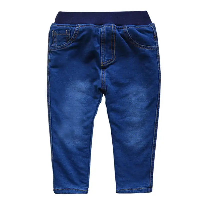 2024 New High quality thick winter warm cashmere kids baby pants Boys Girls children' cotton trousers children jeans1-6Y
