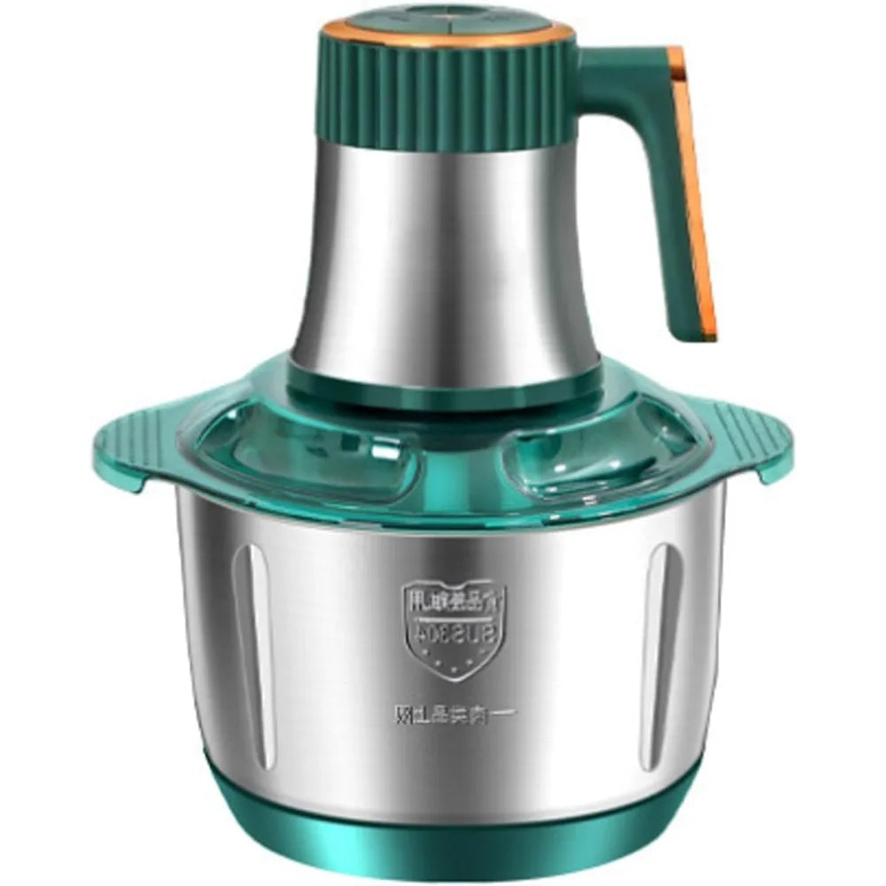 Electric Meat Grinder, Food Processor, Stainless Steel Meat Chopper, 5L Capacity Vegetable Chopper, Suitable for Food Chopping
