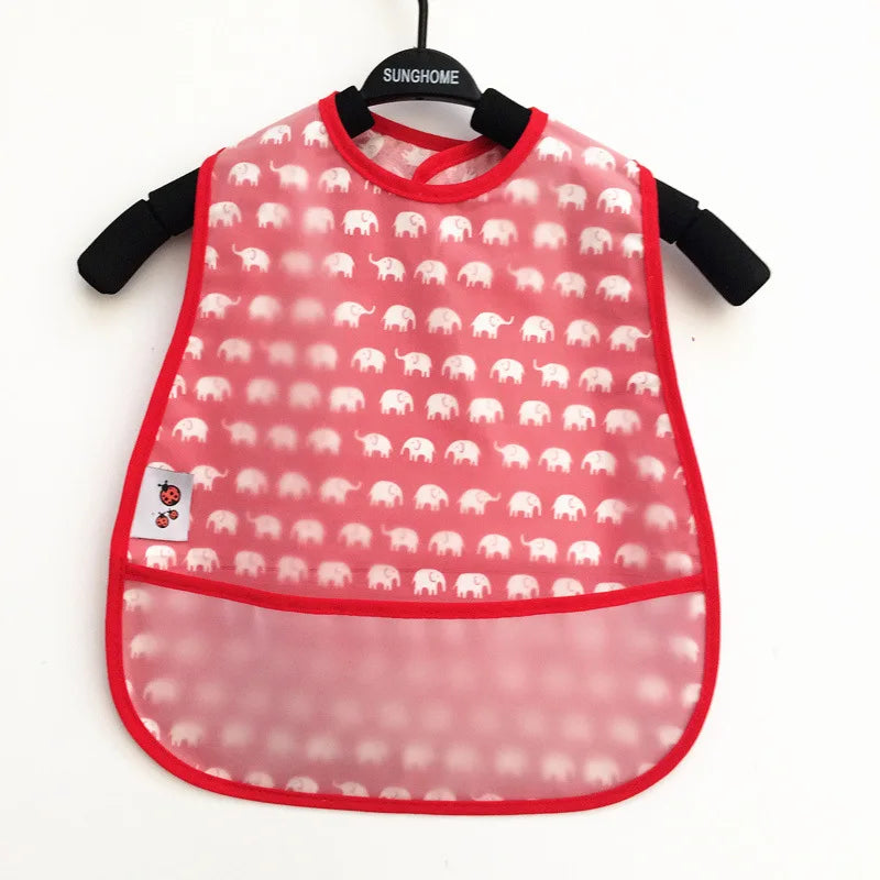 Waterproof Sleeveless Bibs Children Apron Adjustable Feeding Smock Bibs Kids Eating Dinner Breastplate Baby Bavoir Clothing