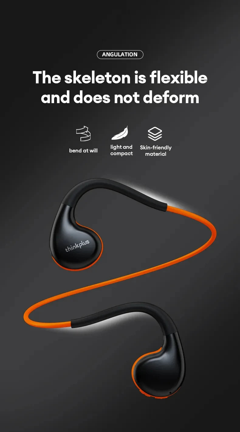 Original Lenovo X7 Air Conduction Headphone Wireless Bluetooth 5.3 Earphones Bone Conduction Sports Headset Outdoor EarHook Mic