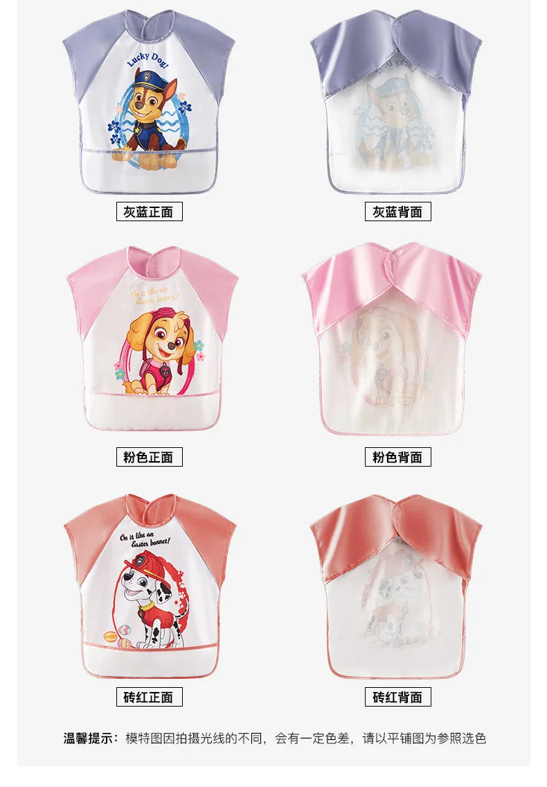 Paw Patrol Baby Bib Cartoon Waterproof Bibs Kids Girls Boys Smock Baby Bib Burp Clothes Saliva Towel Aprons Children Supplies