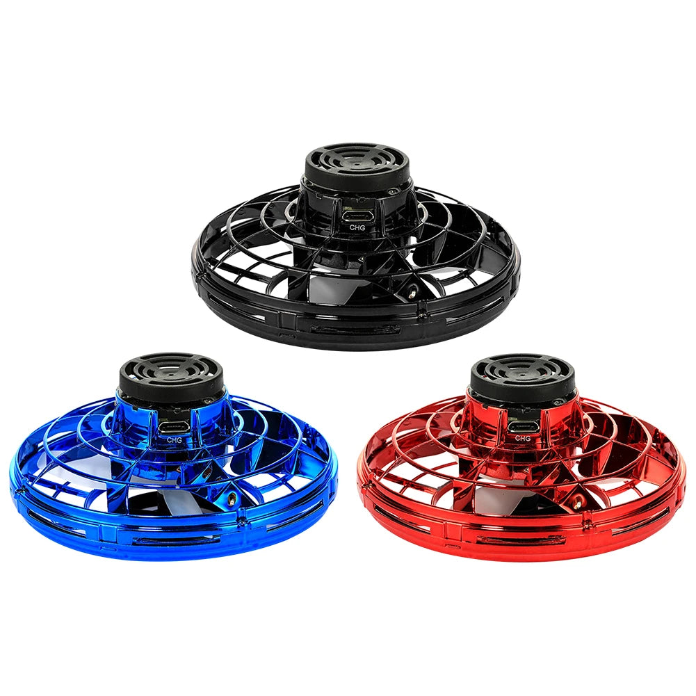 1-5PCS Fingertip Flying Gyro 360° Rotating Helicopter Spinner Toy 100mAh with LED Lights for Adult Kids Decompression Toy
