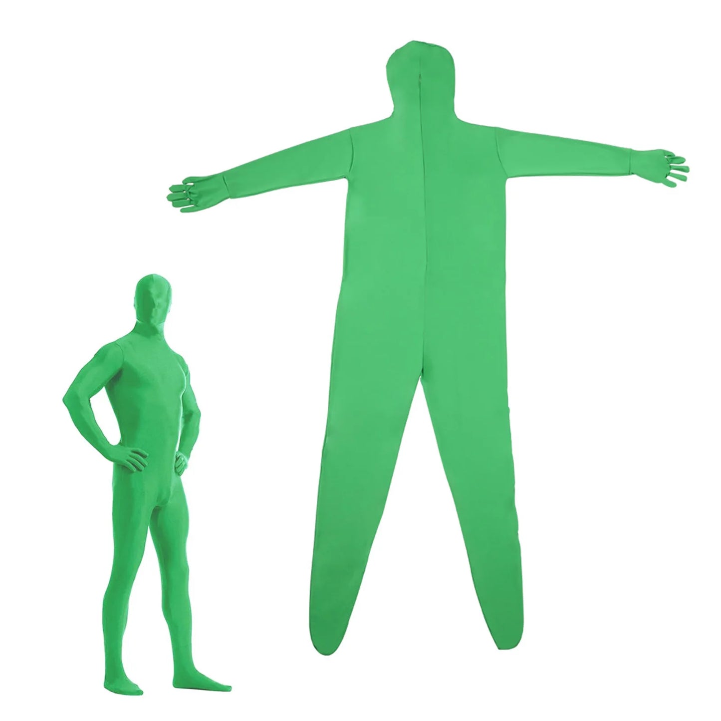 Green Screen Suit Disappearing Skin Bodysuit Photography Backdrop Chroma Key Invisible Effect Comfor Suit Photo Video Background