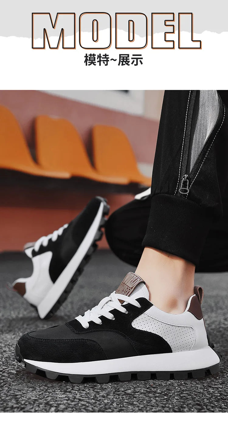 Fashion Men Sneakers Autumn Forrest Gump Shoes Lightweight Tenis Sports Shoes Thick Sole Platform Casual Shoes