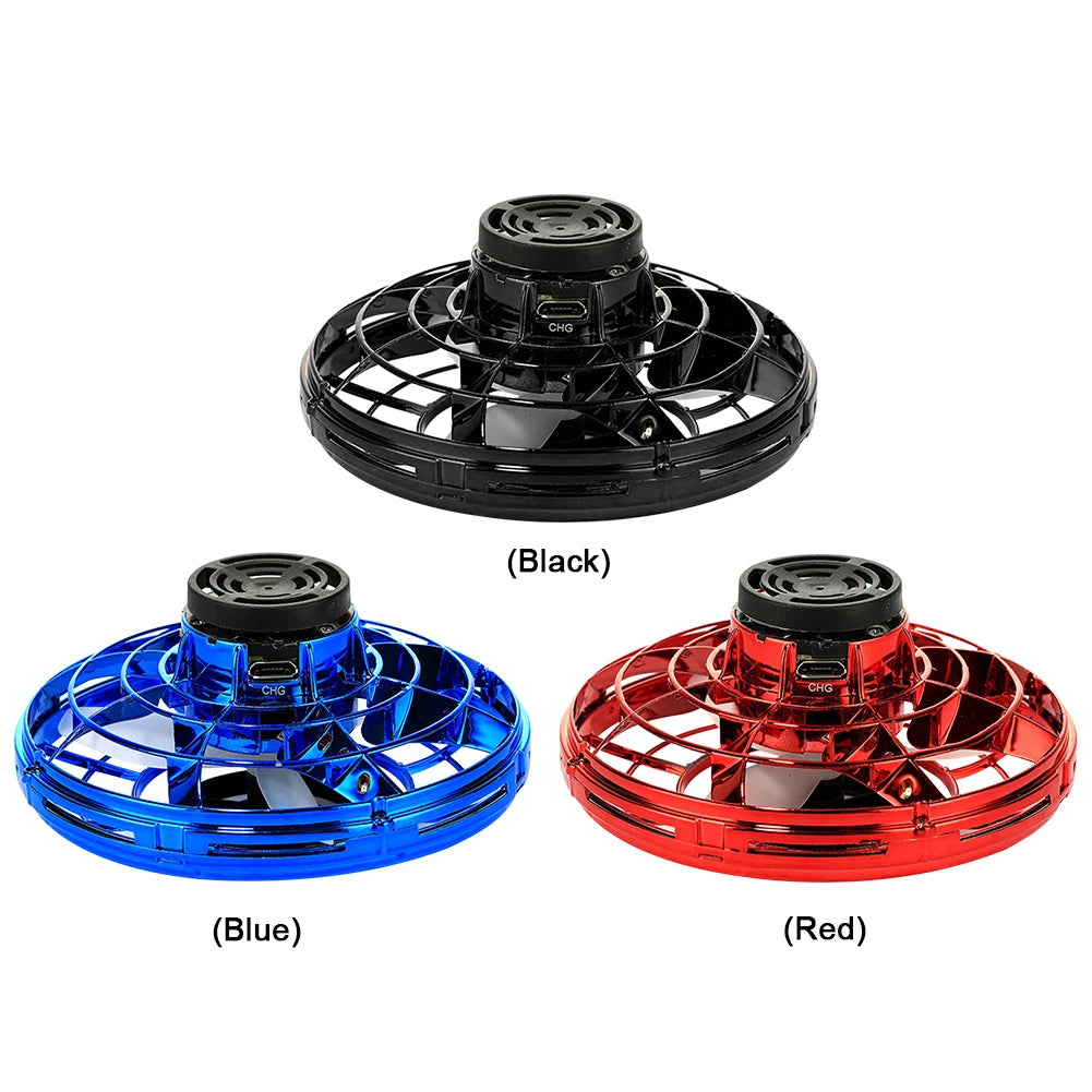 1-5PCS Fingertip Flying Gyro 360° Rotating Helicopter Spinner Toy 100mAh with LED Lights for Adult Kids Decompression Toy