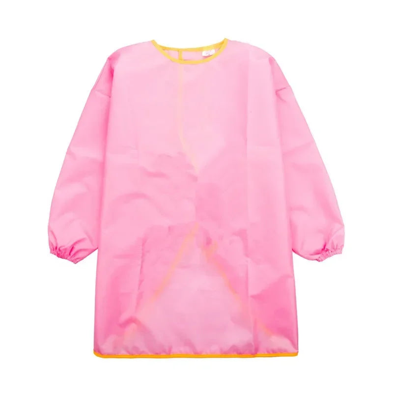 Baby Waterproof Bandana Bibs Infant Eating Children Drawing Long Sleeve Apron Baby Self Feeding Bib for Boys Girls Clothes