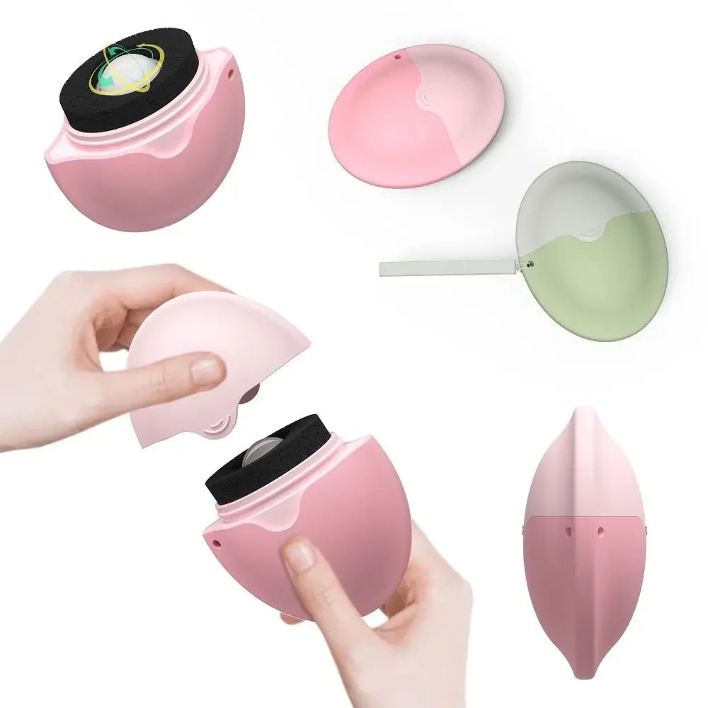 55ml Silicone Suncream Roller Applicator Refillable Oval Isolation Lotion Cream Bottles Stitching Color Cosmetics Tool Travel ﻿