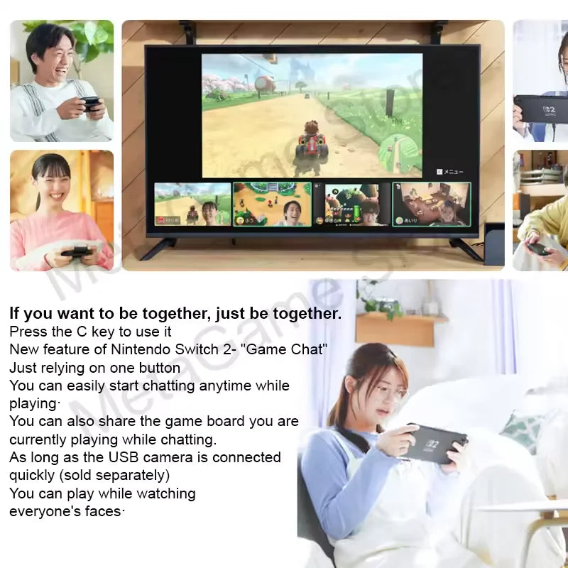 Nintendo Switch 2 Gaming Console NS2 Handheld Gaming Console 7.9-inch LCD 1080P Magnetic Design