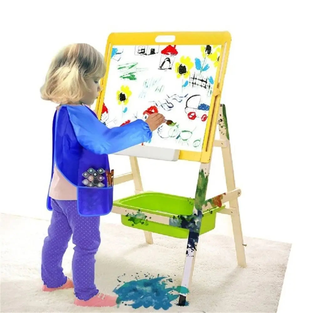 Children Art Baking Craft Kitchen Waterproof Art Kids Painting Apron Cooking Bib
