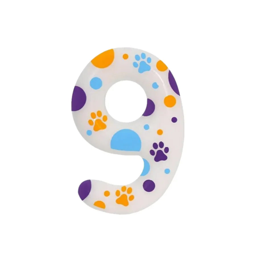 Birthday Candles Blue Dog Paw Themed Print Birthday Party Supplies Paw Cake Topper Decorations Birthday