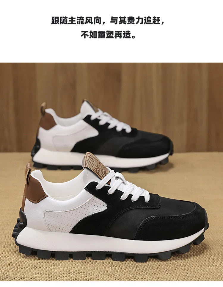 Fashion Men Sneakers Autumn Forrest Gump Shoes Lightweight Tenis Sports Shoes Thick Sole Platform Casual Shoes