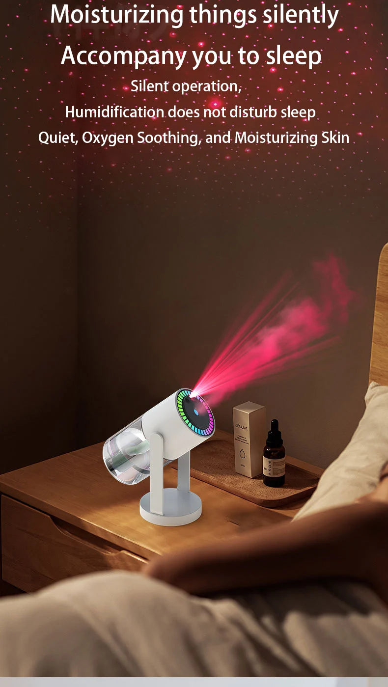 1PC 280ML Air Humidifier Colorful Atmosphere Light Mute Humidification Rotate Creative Colorful Cup Desktop Home Car Humidifier