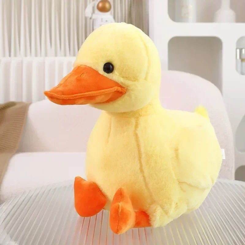 Simulation Small Yellow Duck Kawaii Wild Green Duck Plush Toys  Cartoon Stuffed Animals Dolls Soft Throw Pillow Toys Room Decor