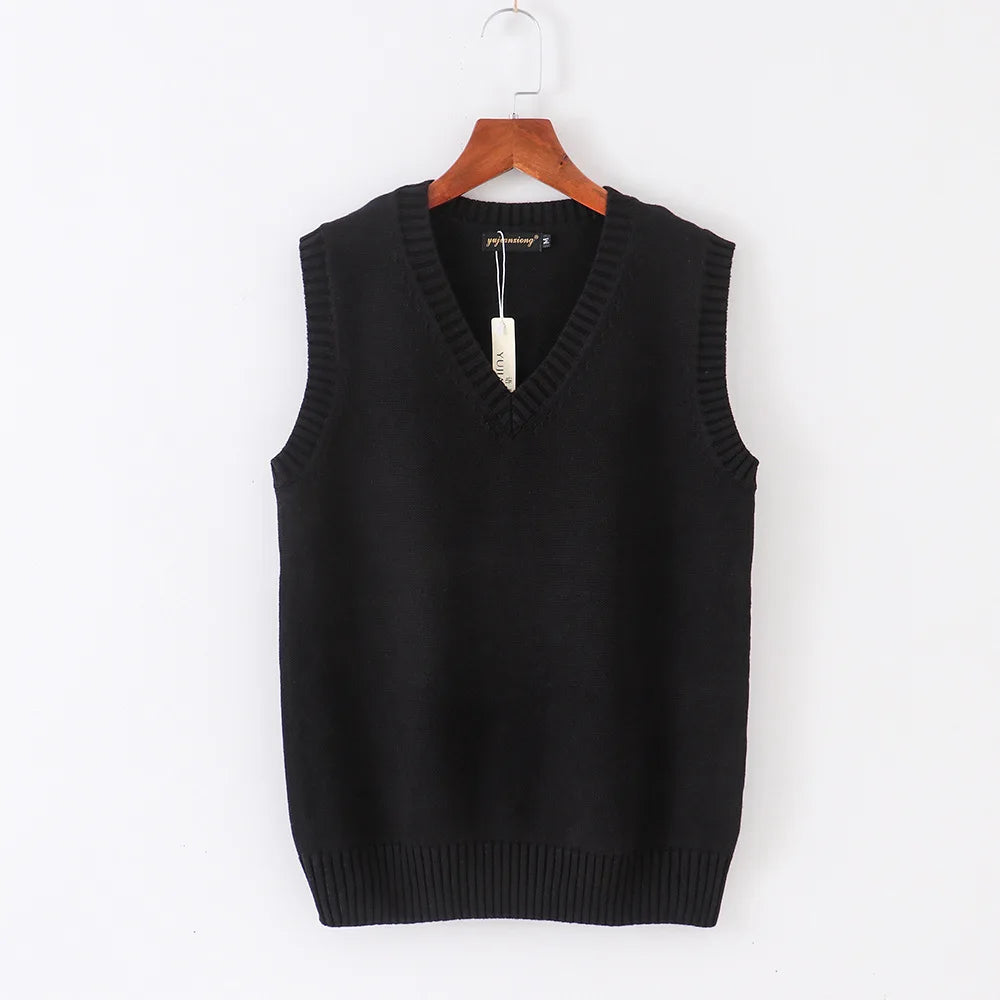 Japanese School JK Uniform Sweater Vest High School Uniform For Girls Boy Cosplay Halloween Winter Anime Vest cute Knitting Coat