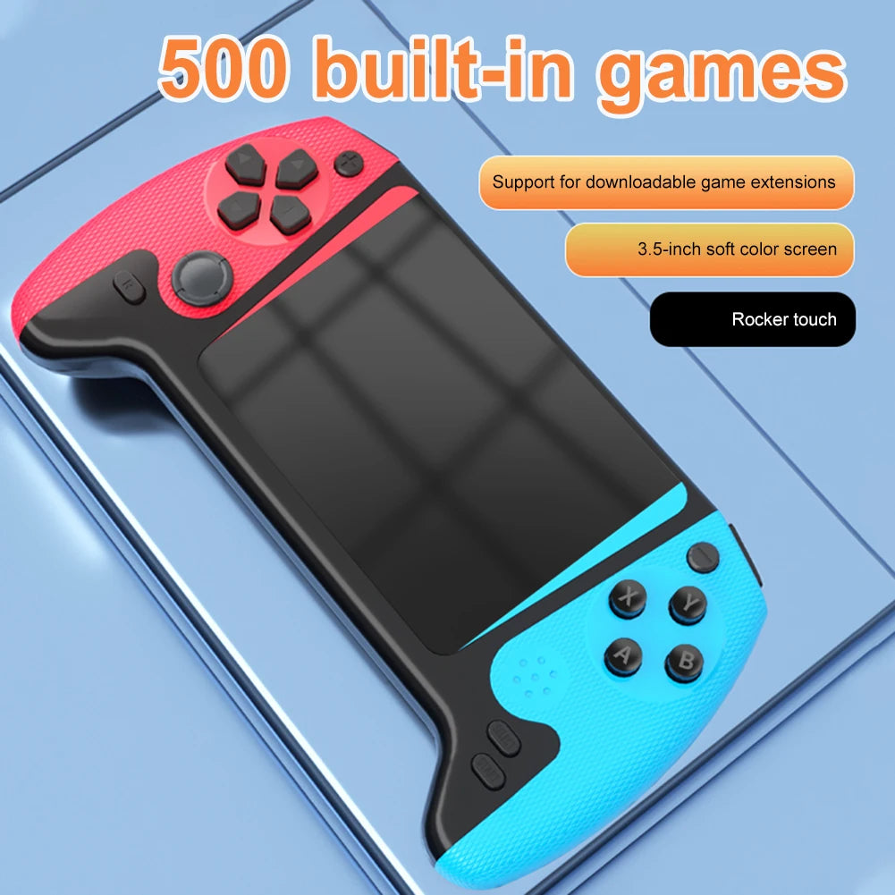 Retro Handheld Game Console 3.5inch LCD Screen Built-in 500 Games Gaming Console TV Connect Video Game Console for Single Player