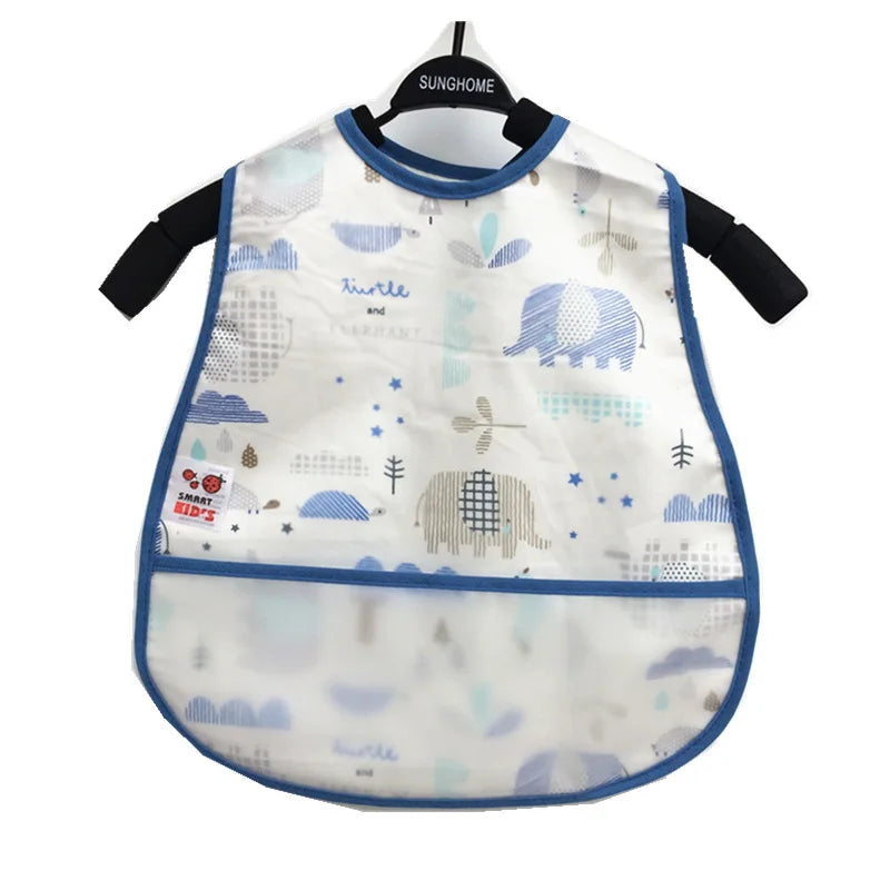 Waterproof Sleeveless Bibs Children Apron Adjustable Feeding Smock Bibs Kids Eating Dinner Breastplate Baby Bavoir Clothing