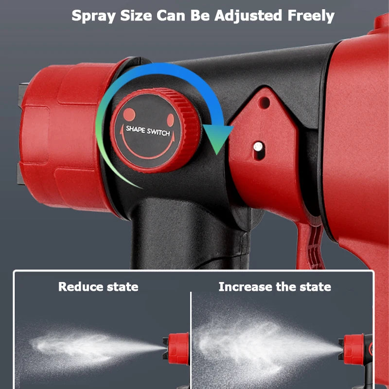 Spray Gun For Makita/Bosch/Dewalt/Milwaukee/Ryobi 18V 20V Lithium Battery Electric Furniture Paint Sprayer Airbrush Power Tool