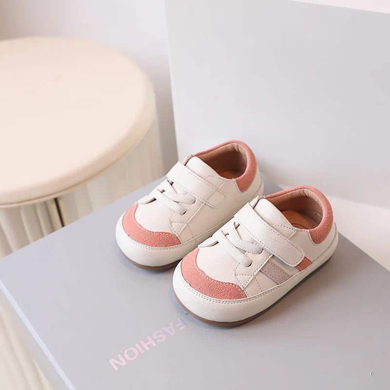 DIMI Spring/Autumn Baby Toddler Shoes Soft Breathable Microfiber Leather Infant Sneakers 0-3 Year Flat Walker Shoes
