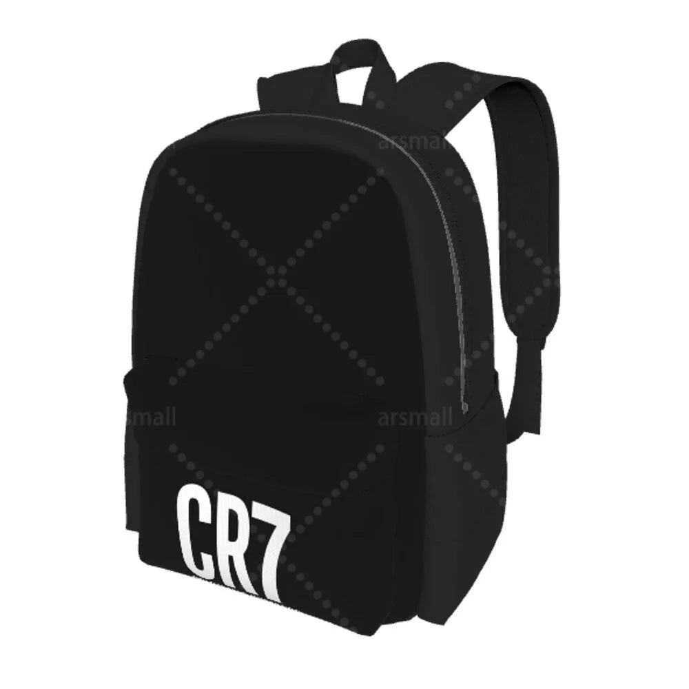 Cristiano Ronaldo CR7 Backpacks Lightweight School Bag Student Bookbag Unisex Laptop Daypacks for Travel Hiking Camping